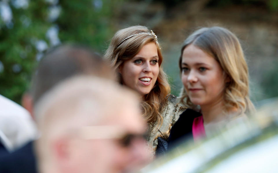 A glimpse of Princess Beatrice of York.&nbsp; (Photo: Yara Nardi / Reuters)