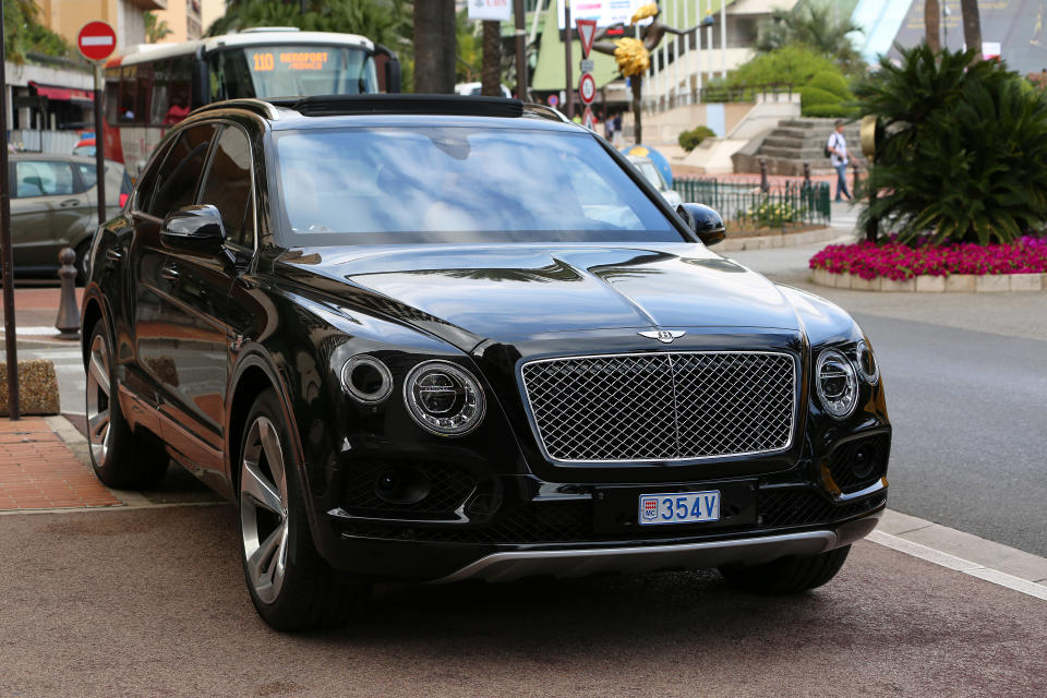 A Bentley Bentayga, luxury SUV, in Monte Carlo, Monaco. Photo: Getty