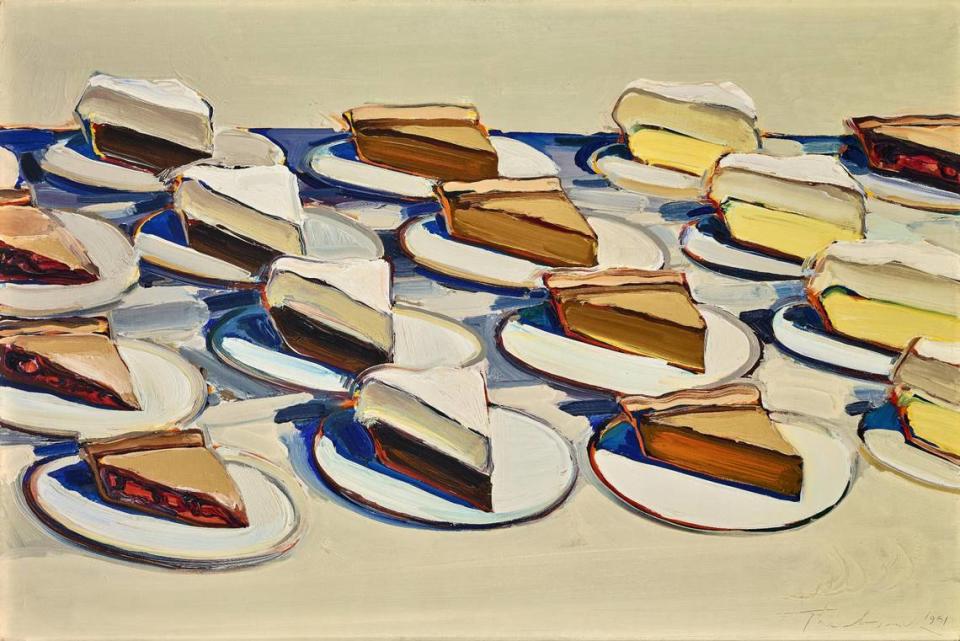 “Pies, Pies, Pies” by Wayne Thiebaud.