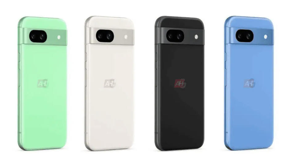 Google Pixel 8a leaked renders in four colors