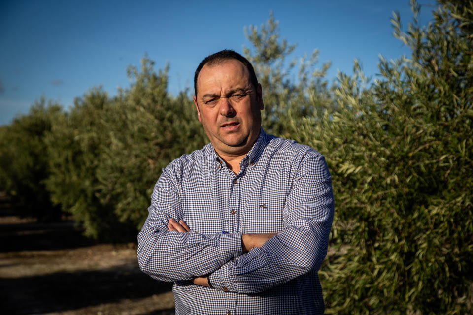 David Jordán, agricultor y miembro de la organización agraria Asaja. Foto Fernando Ruso  