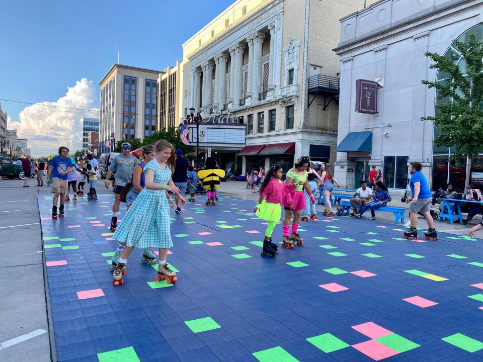 Totally '80s was a theme for a 2022 First Fridays event in downtown South Bend.