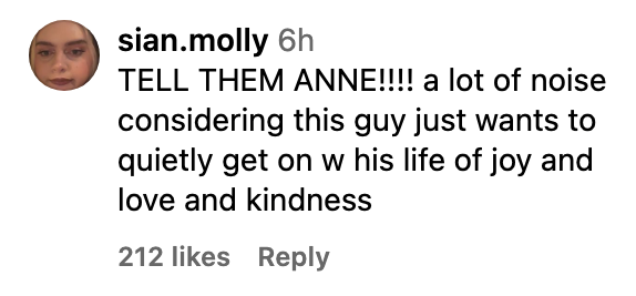 tell them anne!