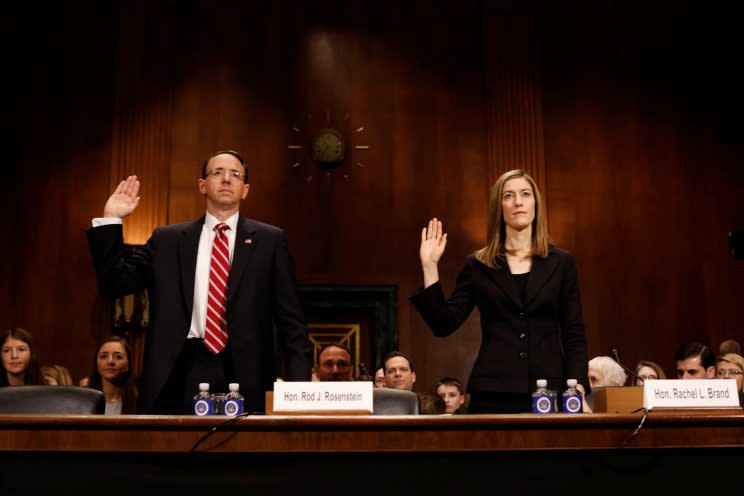 Rod Rosenstein and Rachel Brand 