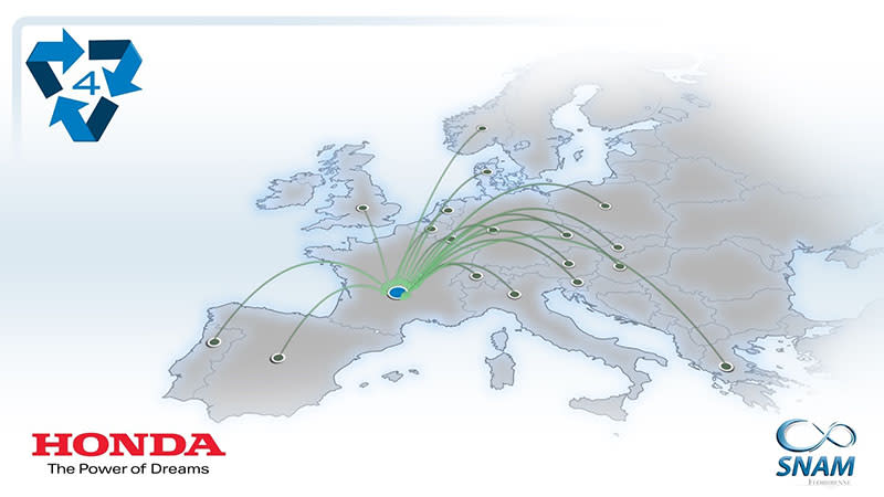 SNAM負責Honda在歐洲22國的電池回收工作。