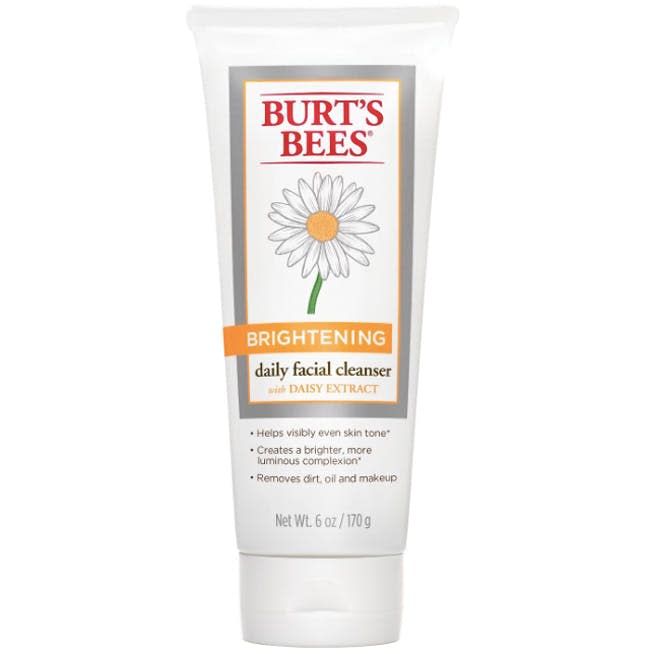 Burt's Bees Brightening Daily Facial Cleanser on a white background.