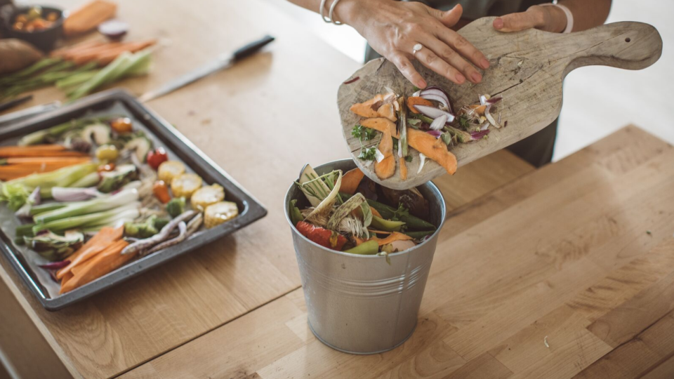 Compost bins can help you reduce waste.