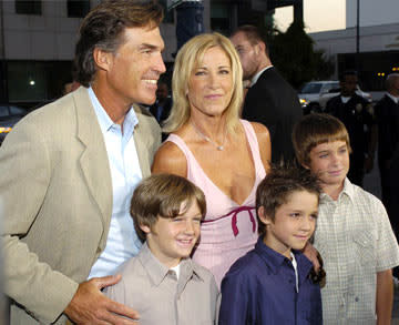 Chris Evert and family at the Beverly Hills premiere of Universal Pictures' Wimbledon