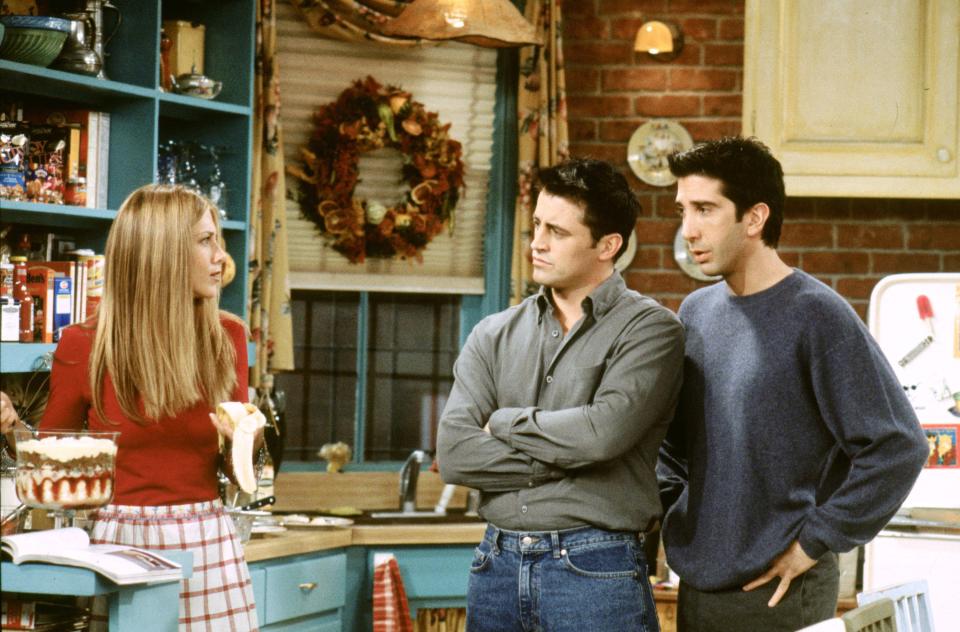 In Season 6 of "Friends" Rachel (Jennifer Aniston) tried to cook an English trifle and somehow added beef to it.