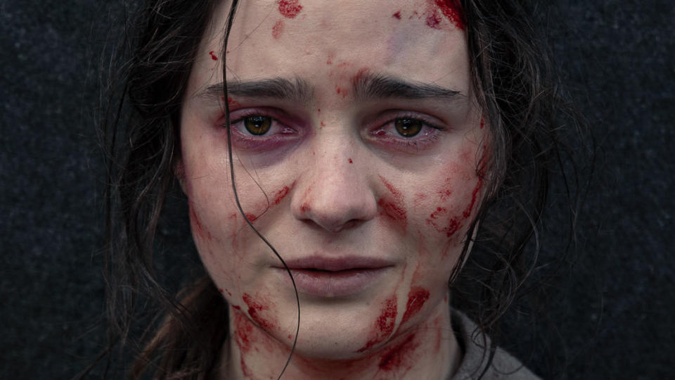 Aisling Franciosi in 'The Nightingale'. (Credit: Vertigo Releasing)