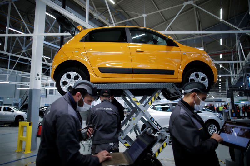 Groupe Renault shows progress in turning its Flins car plant into a recycling hub