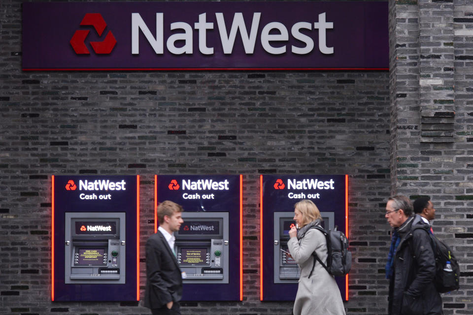 Nat West bank branch in City Of Westminster, London. On Saturday, 25 January 2020, in London, United Kingdom. (Photo by Artur Widak/NurPhoto via Getty Images)