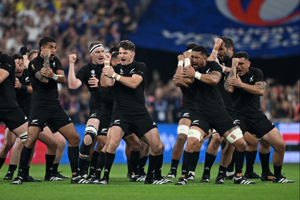 New Zealand perform the Haka at the Stade de France  (Getty Images)