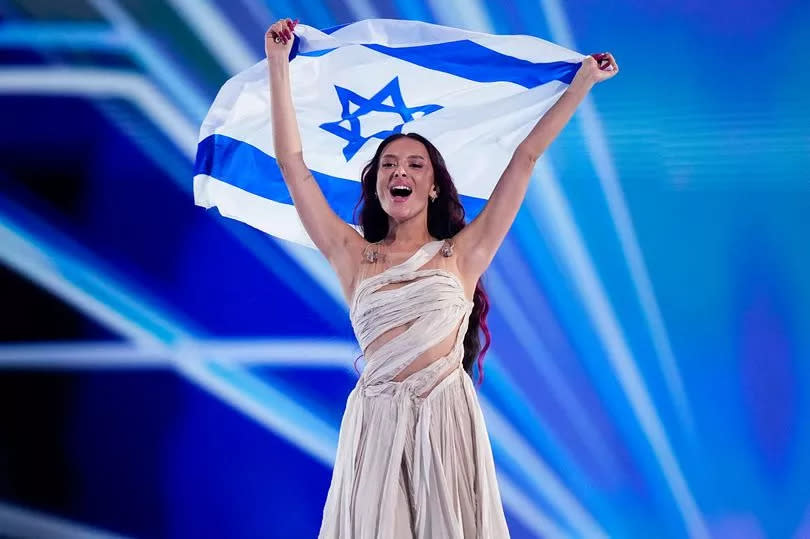 Eden Golan of Israel enters the stage during the opening ceremony of The Eurovision Song Contest 2024 -Credit:Getty Images