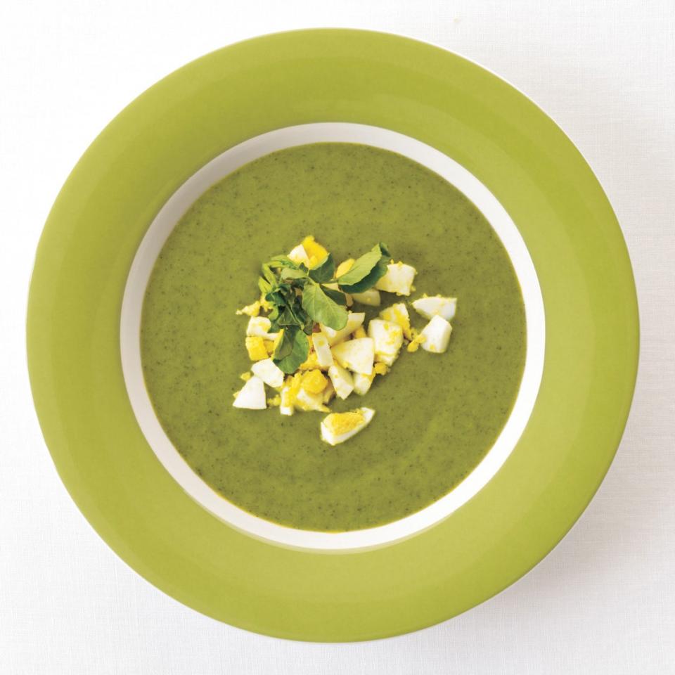 Chilled Watercress-Spinach Soup