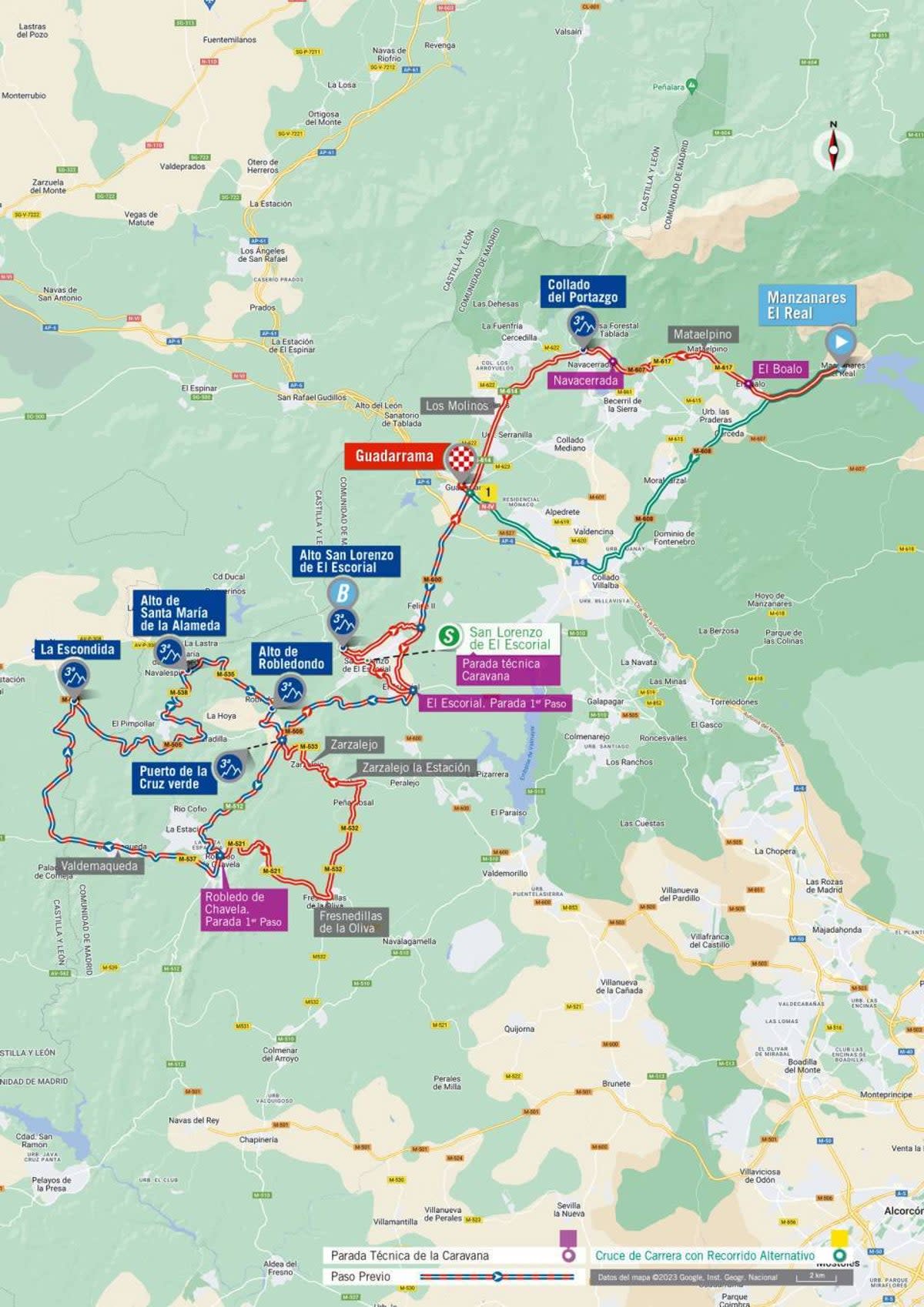 La Vuelta a Espana 2023 – stage 20 map (LaVuelta)