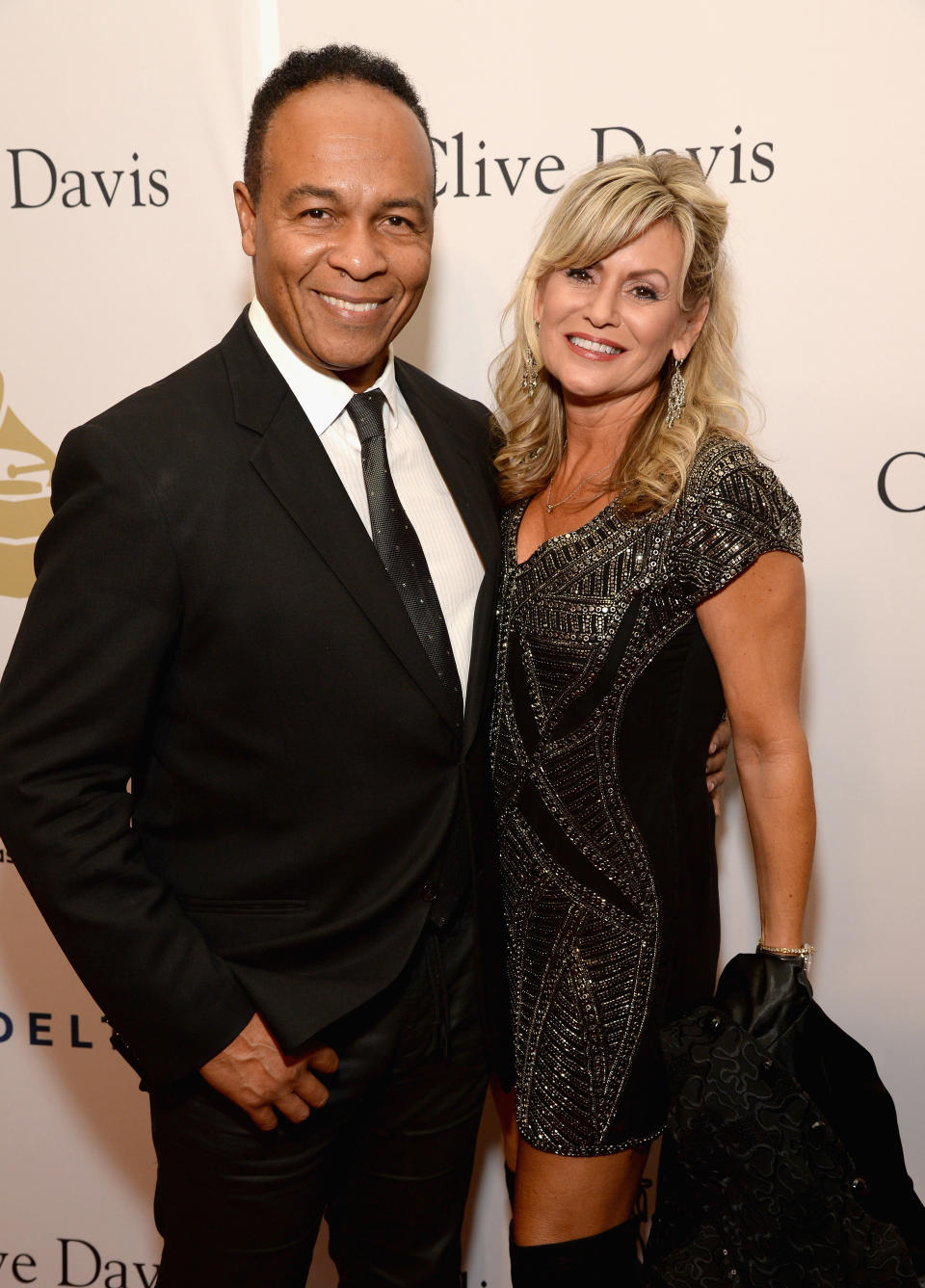 LOS ANGELES, CA - FEBRUARY 11:  Recording artist Ray Parker Jr. (L) and Elaine Parker attend Pre-GRAMMY Gala and Salute to Industry Icons Honoring Debra Lee at The Beverly Hilton on February 11, 2017 in Los Angeles, California.  (Photo by Michael Kovac/WireImage)