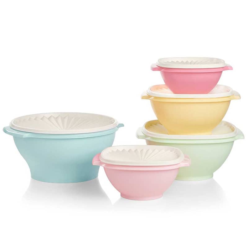 Tupperware Servalier 5-Piece Bowl Set