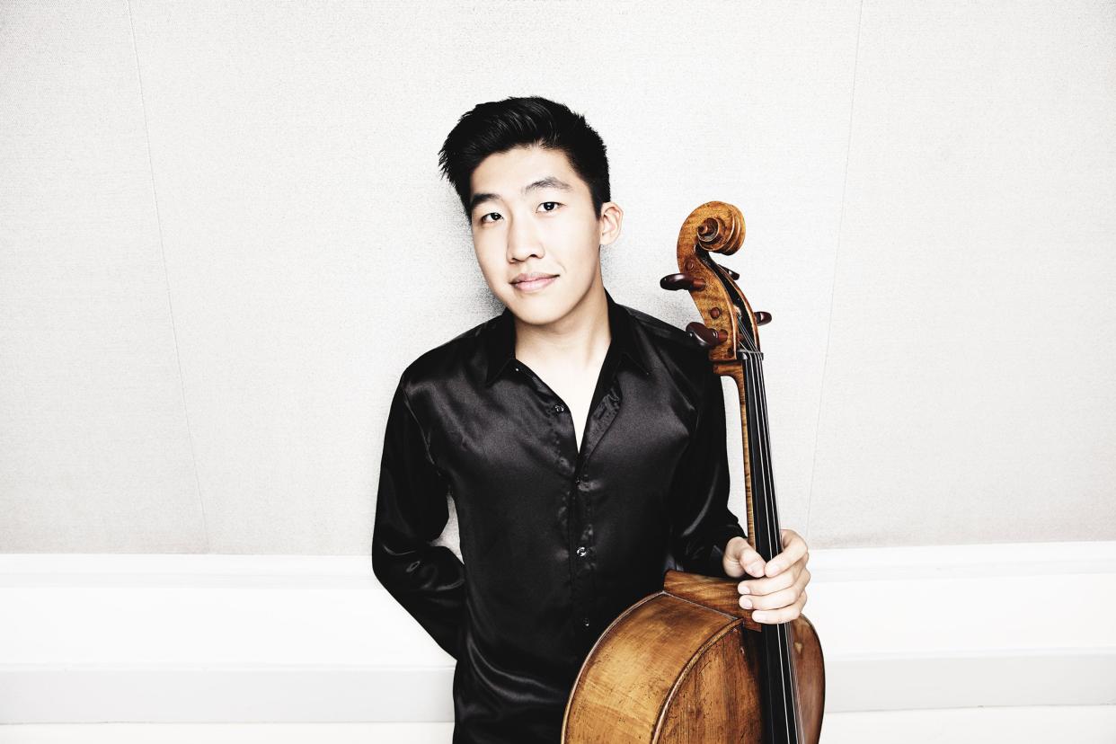 Bryan Cheng has been with his Stradivari cello for four years.