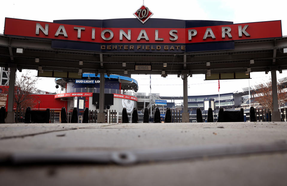 It could be a while before spectators are allowed back into MLB games. (Photo by Win McNamee/Getty Images)