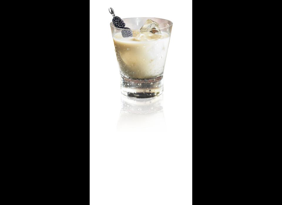 <a href="http://www.jameshotels.com/New-York.aspx" target="_hplink">Jimmy at The James Hotel  </a>  <strong>"Black Walnut White Russian" </strong>made with Stoli, Black Walnut liqueur, orange bitter cream and candied walnuts (or blackberries)    <em>27 Grand Street, New York, NY 10013</em>