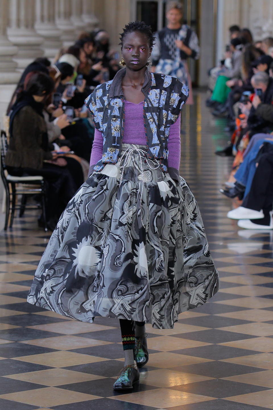 Andreas Kronthaler for Vivienne Westwood fall winter ’23 collection at Paris Fashion Week. - Credit: Manuel Lastiri