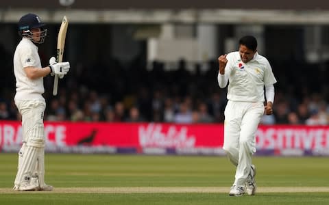 Mohammad Abbas celebrates - Credit: Reuters