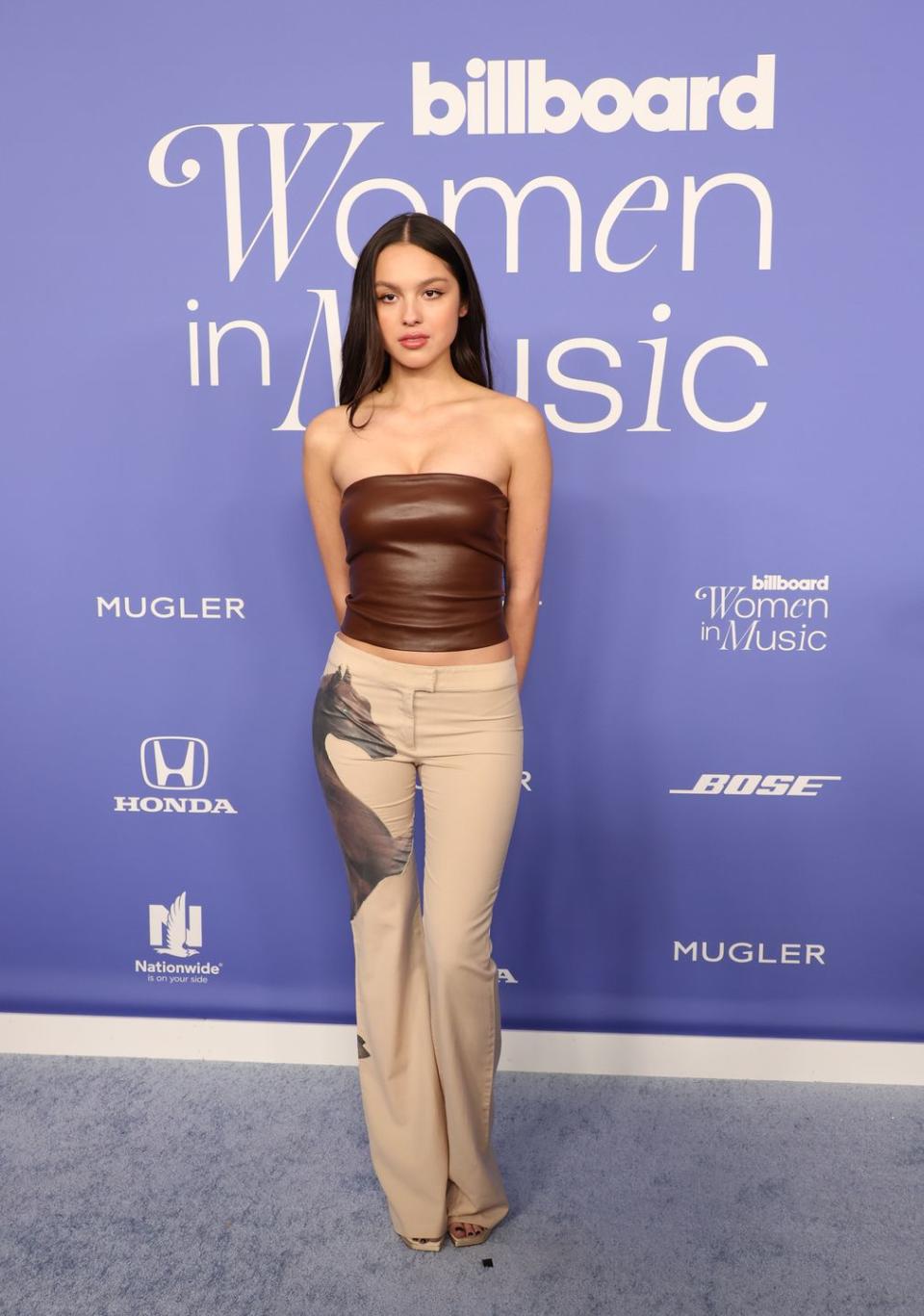 inglewood, california march 01 olivia rodrigo attends 2023 billboard women in music at youtube theater on march 01, 2023 in inglewood, california photo by monica schippergetty images