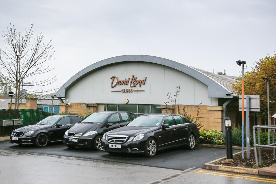 The David Lloyd Gym in Leeds where Rocco Wright drowned despite his father's desperate attempts to try and save him (SWNS)