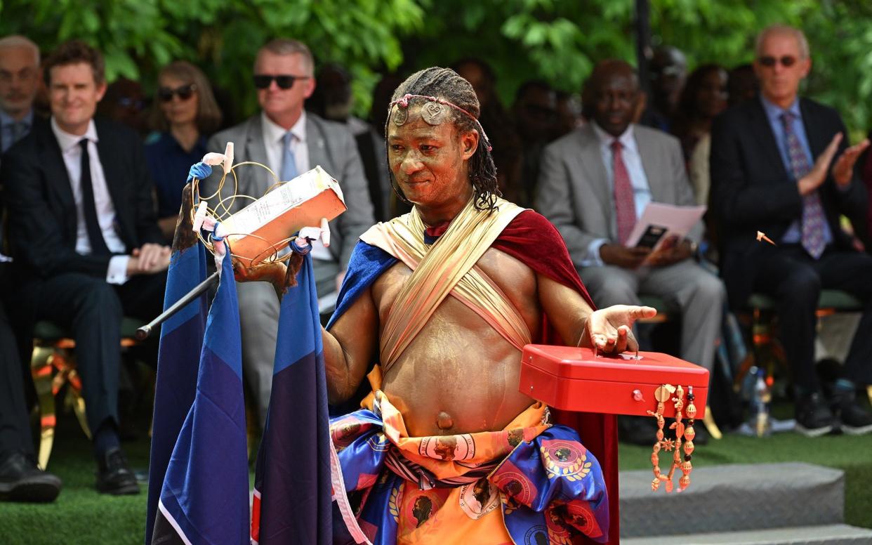 Opening of an exhibition of artefacts returned on loan from the British Museum