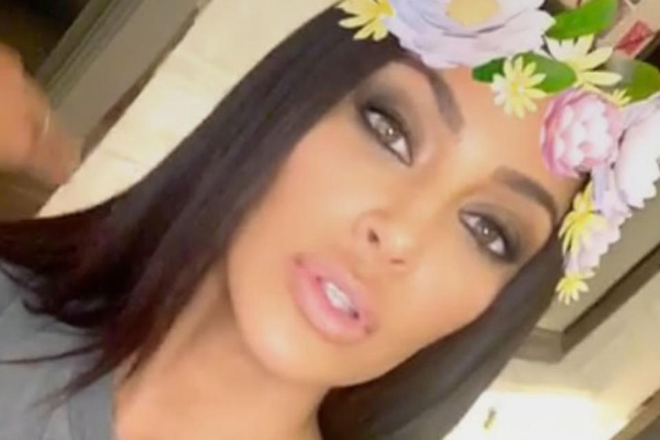 Selfie queen: Kim Kardashian: Kim Kardashian/Snapchat