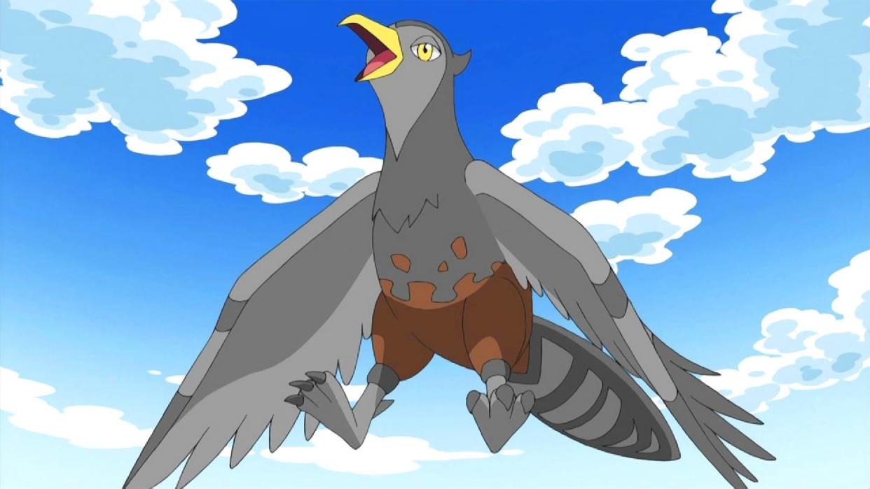  A female Unfezant in the Pokemon anime. 