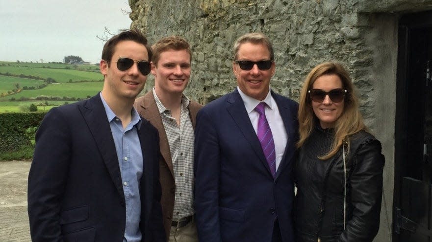 The Ford family in Ireland on April 20, 2017. From left: Nick Ford, Will Ford, Bill Ford and Lisa Ford.