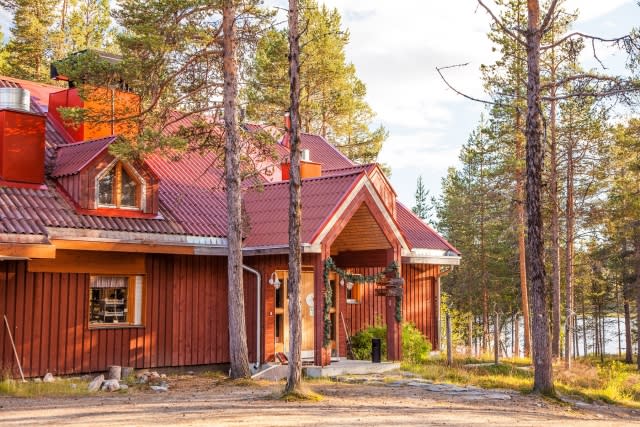 Finland reindeer herder homestead