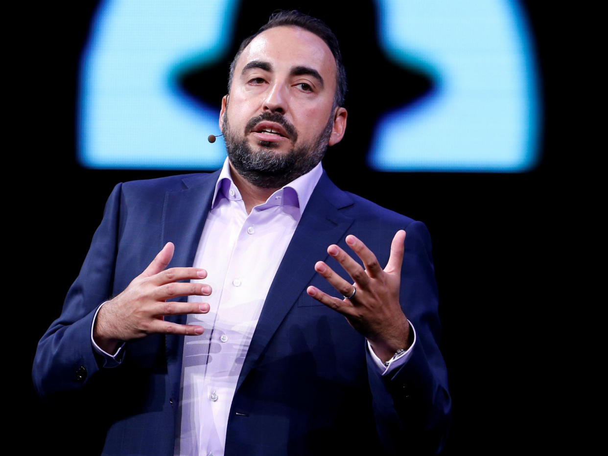 Facebook Chief Security Officer Alex Stamos addresses a conference in Las Vegas, Nevada: REUTERS/Steve Marcus