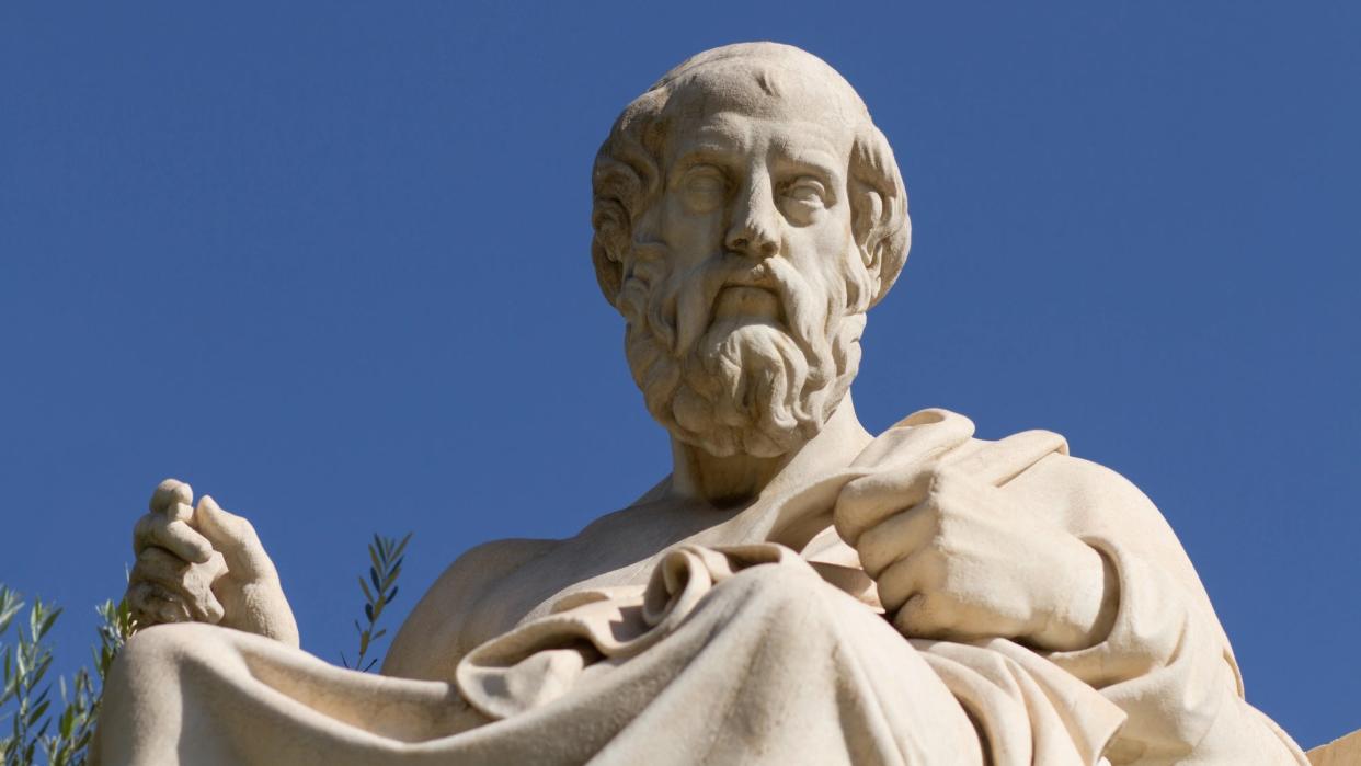 Statue of Plato in Greece