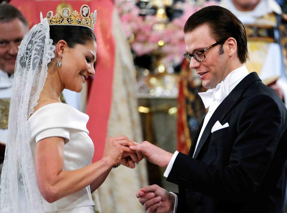 Princess Victoria and Daniel Westling of Sweden