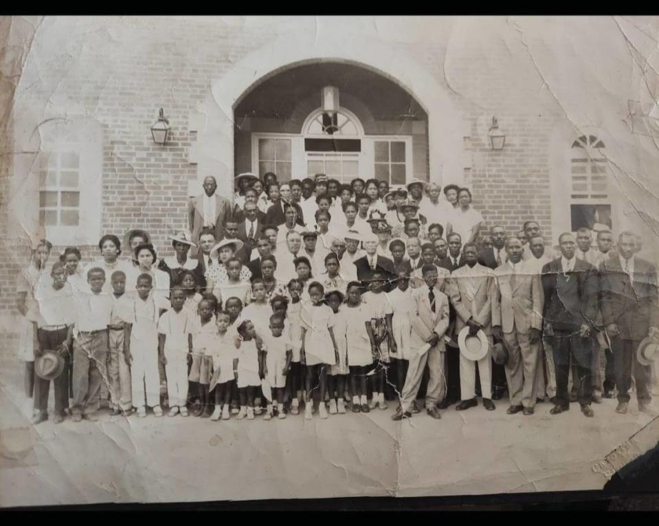 This photo is of the Grier Heights Presbyterian Church Anniversary, 1946.