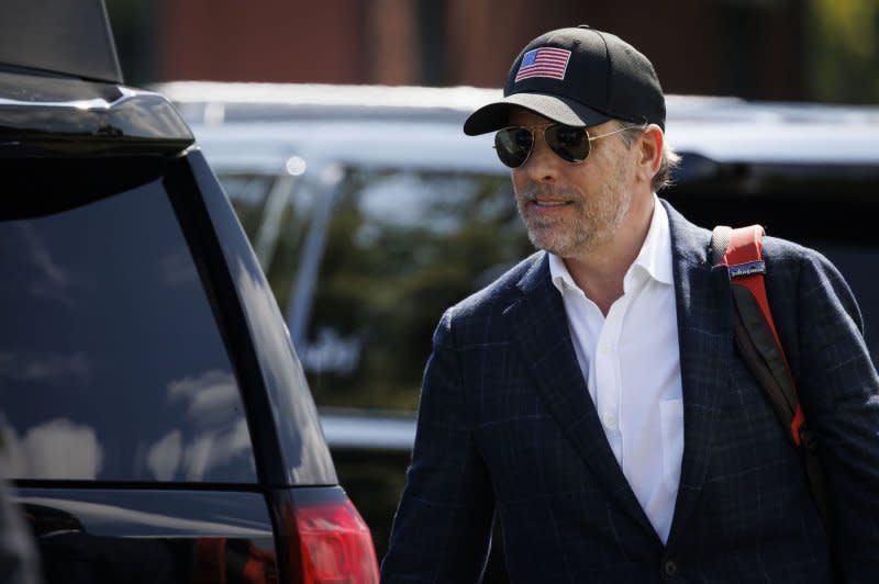 Hunter Biden, son of President Joe Biden, arrives at Fort Lesley J. McNair in Washington, D.C., on July 4. File Photo by Ting Shen/UPI