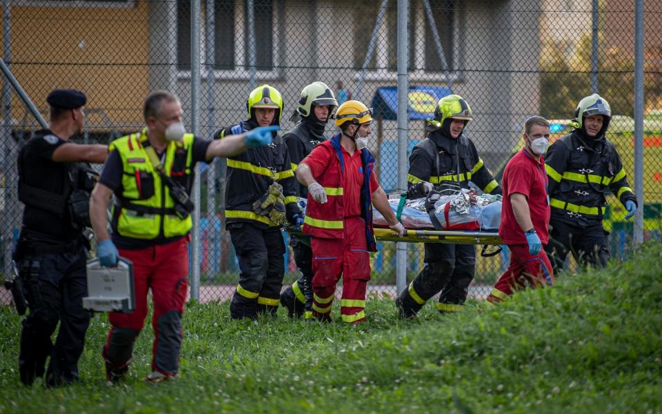 The fire in the city at the Czech-Polish border Bohumin, has been the most tragic since 1990, according to Czech media - LUKAS KABON/EPA-EFE/Shutterstock 