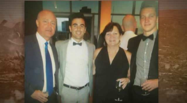 Albert (second from left) and Marie Rizk were due to return home on Friday night. Photo: Supplied.