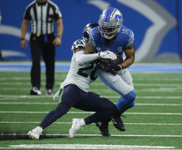 Lions rookie WR Amon-Ra St. Brown makes most of increased looks in  scrimmage at Ford Field 