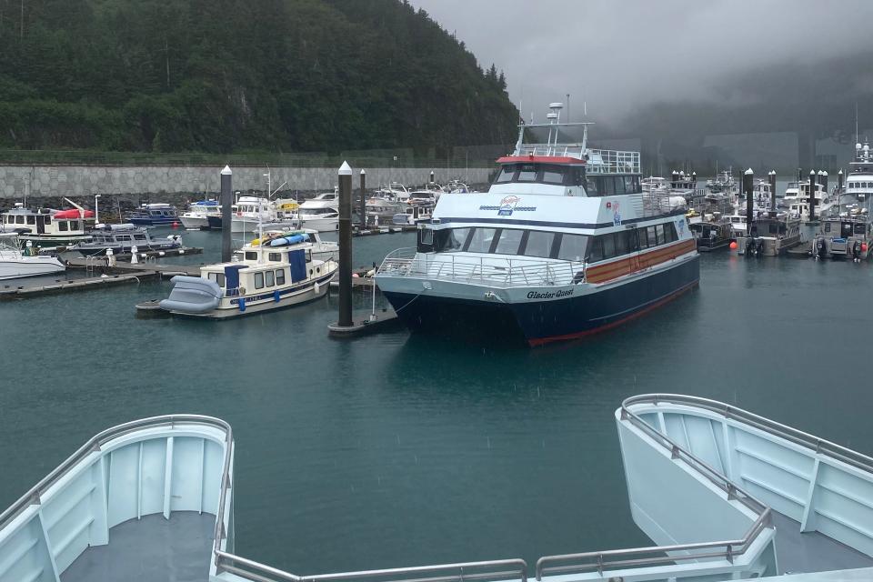 boat in whittier harbor