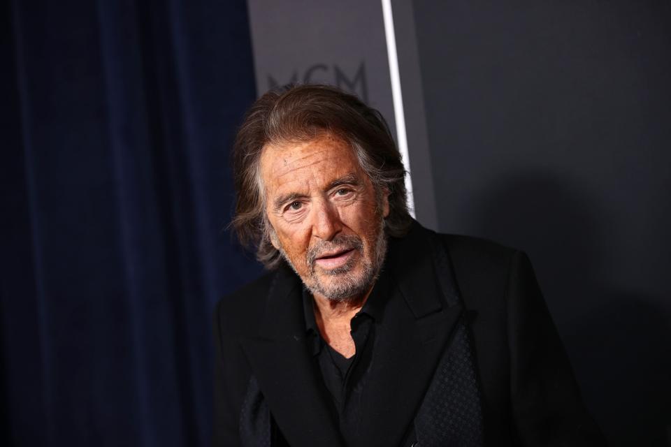NEW YORK, NEW YORK - NOVEMBER 16: Al Pacino attends the "House Of Gucci" New York Premiere at Jazz at Lincoln Center on November 16, 2021 in New York City. (Photo by Dimitrios Kambouris/Getty Images) ORG XMIT: 775736218 [Via MerlinFTP Drop]