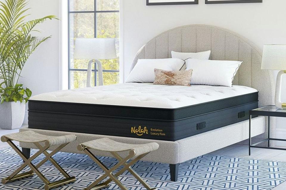 <p><a href="https://go.redirectingat.com?id=74968X1596630&url=https%3A%2F%2Fwww.nolahmattress.com%2Fproducts%2Fnolah-evolution-15%3Firclickid%3DxZH3lk1Q-xyPW0lRHoRSw3KTUkH250Wwwx%253AY0E0%26sharedid%3Dgoodhousekeeping.com%26irpid%3D10078%26iradid%3D1814961%26irgwc%3D1&sref=https%3A%2F%2Fwww.womenshealthmag.com%2Flife%2Fg46908813%2Fbest-mattress-for-sciatica%2F" rel="nofollow noopener" target="_blank" data-ylk="slk:Shop Now;elm:context_link;itc:0;sec:content-canvas" class="link ">Shop Now</a></p><p>Evolution 15" Mattress</p><p>nolahmattress.com</p><p>$1624.00</p><span class="copyright">Courtesy of Retailer</span>