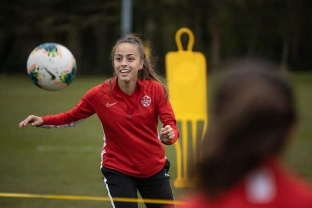 Vancouver's Julia Grosso, 20, has been selected to the Canadian Olympic soccer team for Tokyo.  (submitted by Canada Soccer - image credit)