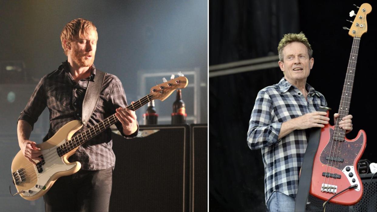  Nate Mendel of Foo Fighters performs on stage during the first day of BBC Radio 1's Big Weekend at Carlisle Airport on May 14, 2011 in Carlisle, United Kingdom. John Paul Jones performs with Seasick Steve during the performs during the 2014 Bonnaroo Music & Arts Festival on June 14, 2014 in Manchester, Tennessee. . 