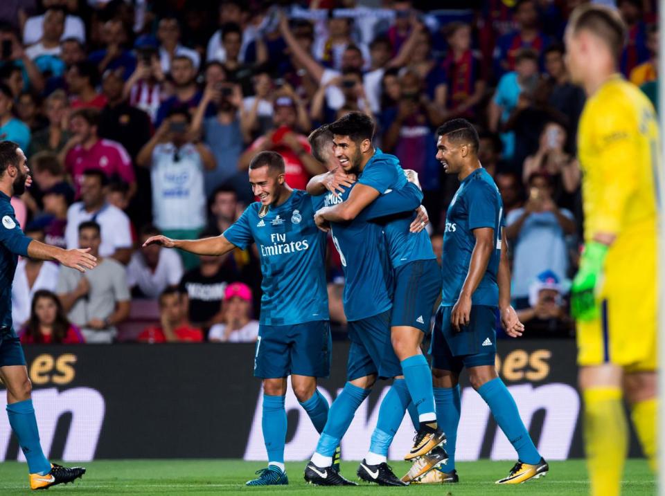 Real Madrid beat Barcelona 3-1 in the Super Cup first leg (Getty)