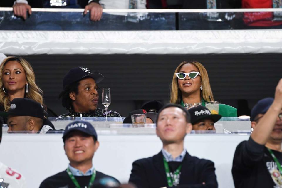 Jay-Z et Beyoncé en tribunes