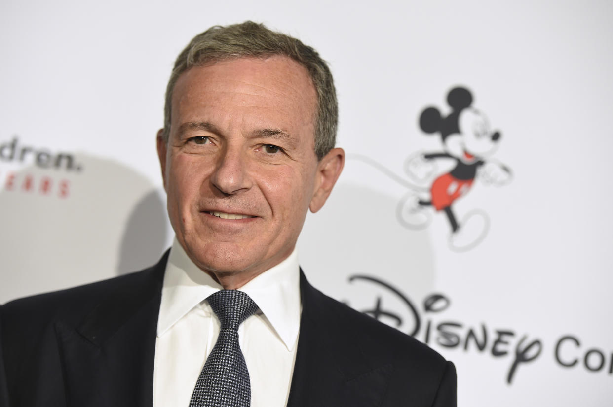 Disney CEO Robert Iger arrives at the Save the Children "Centennial Celebration: Once in a Lifetime" event on Wednesday, Oct. 2, 2019, at The Beverly Hilton Hotel in Beverly Hills, Calif. (Photo by Jordan Strauss/Invision/AP)